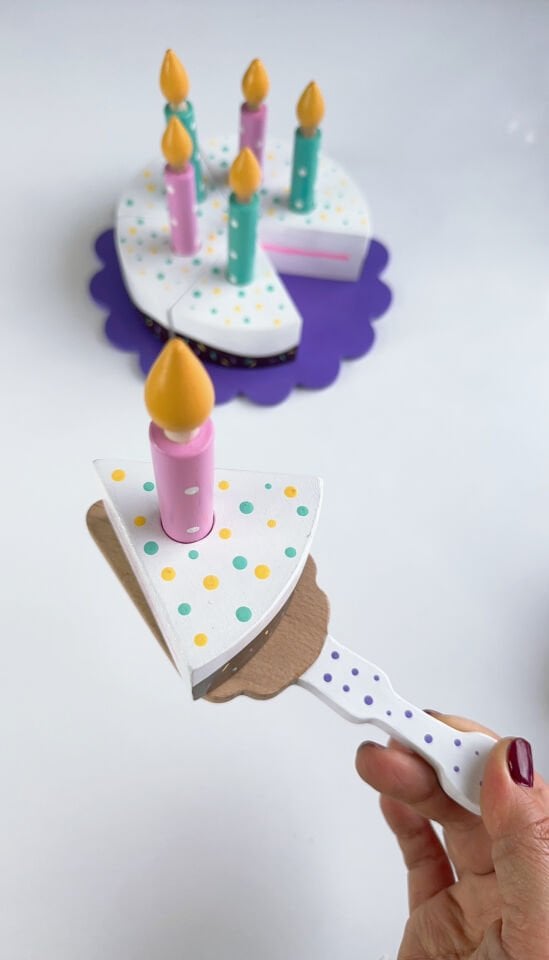 Ahşap Oyuncak Waldorf Doğum Günü Pasta Seti