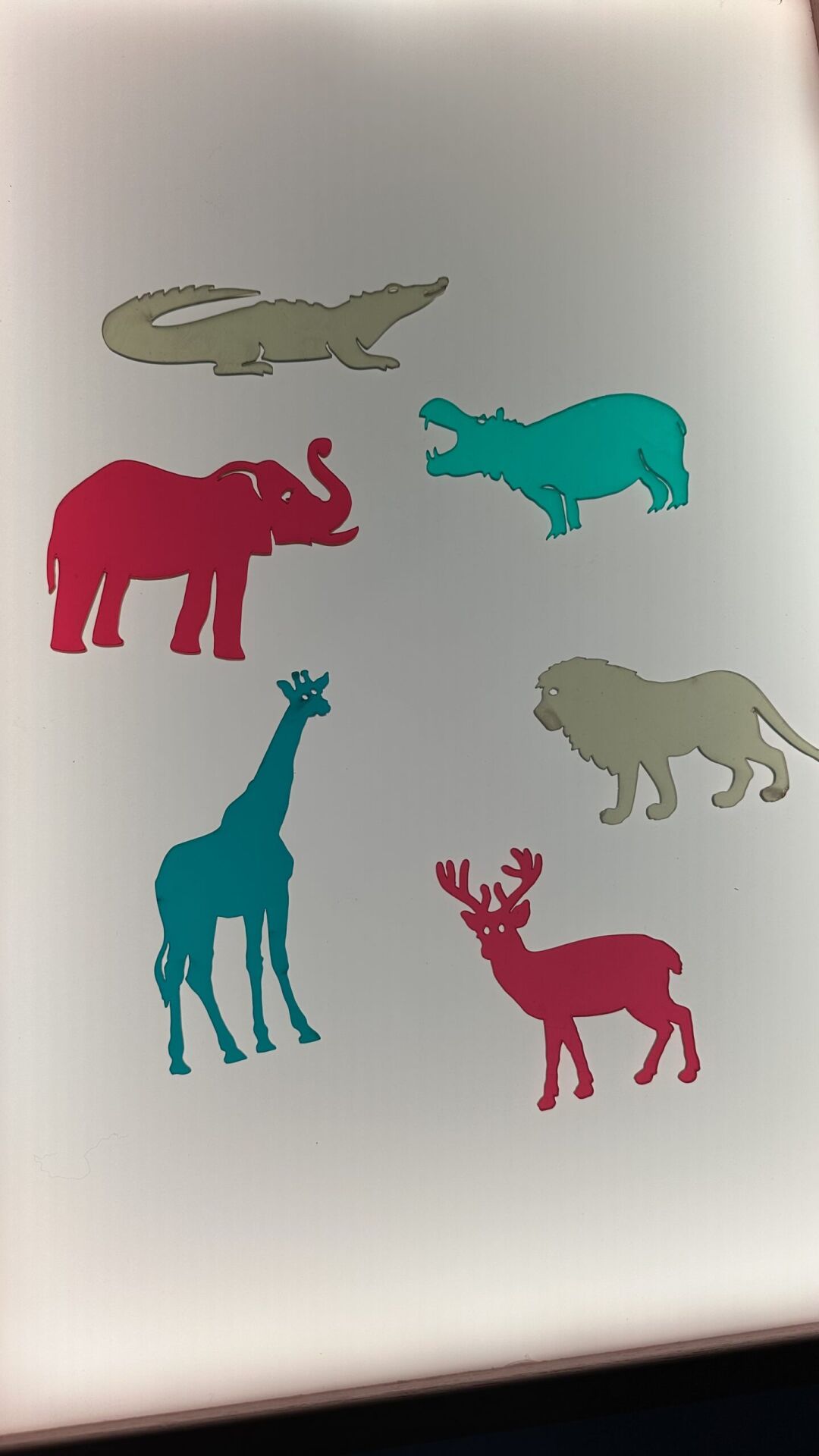 Işıklı Masa Oyunlar Pleksi Safari