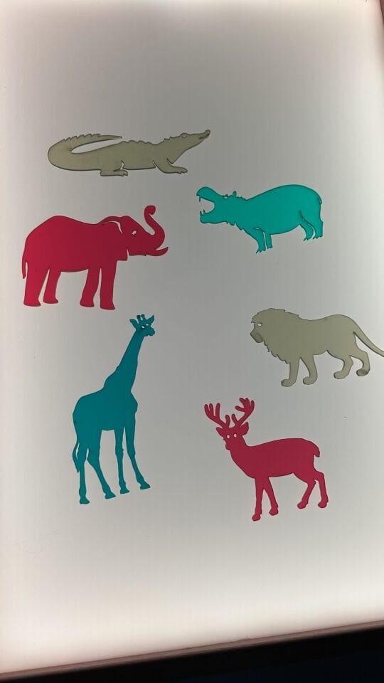 Işıklı Masa Oyunlar Pleksi Safari