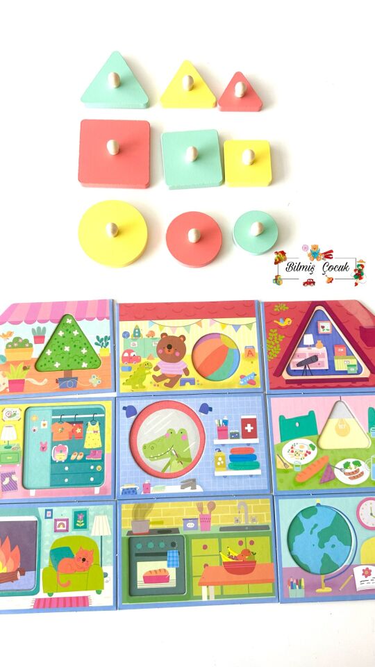 Headu Progressive Babies Montessori Ahşap Puzzle Oyuncak – Gelişen Bebekler ( 1 – 3 yaş )