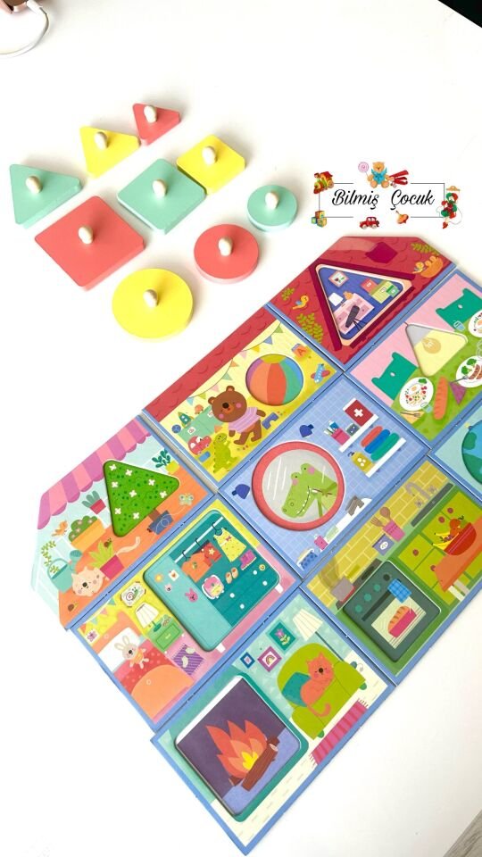 Headu Progressive Babies Montessori Ahşap Puzzle Oyuncak – Gelişen Bebekler ( 1 – 3 yaş )