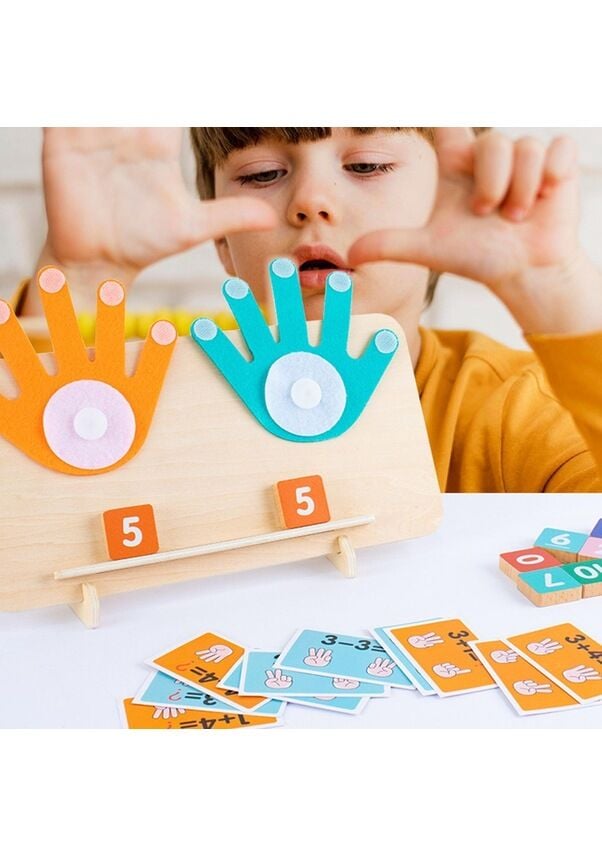 Montessori Ahşap Oyuncak El-Parmak Matematiği