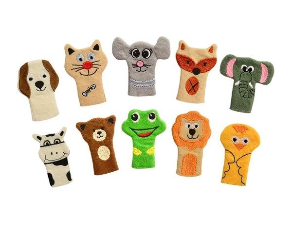 Parmak Kukla Hayvanlar 10 Lu Set