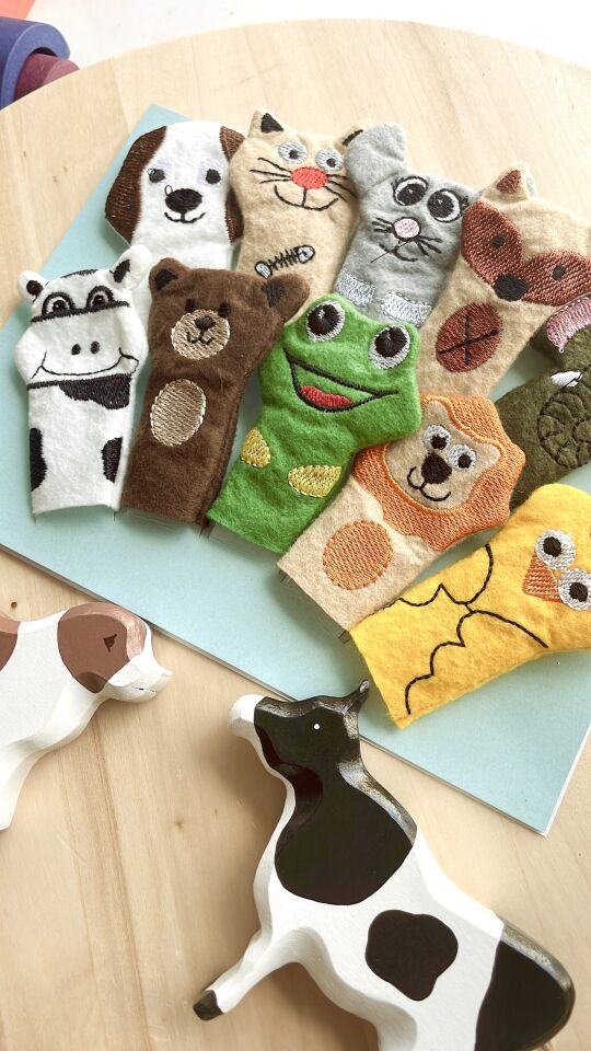 Parmak Kukla Hayvanlar 10 Lu Set