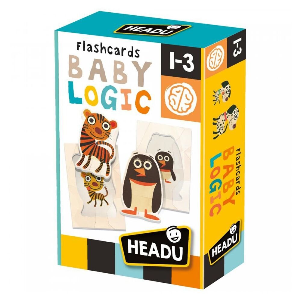 Headu Bebek Mantık Ve Flash Kartları Puzzle ( Flashcards Baby Logic (1-3 Yaş) flaskart