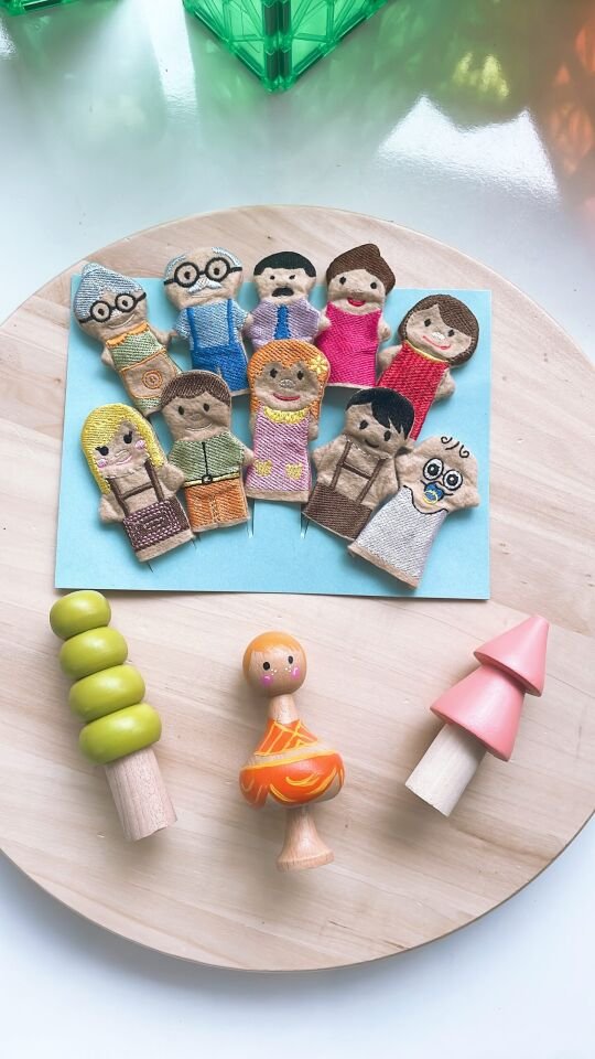 Parmak Kukla Aile 10 Lu Set