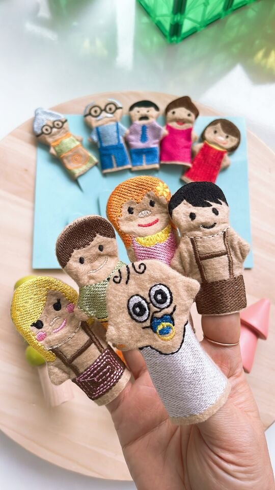 Parmak Kukla Aile 10 Lu Set