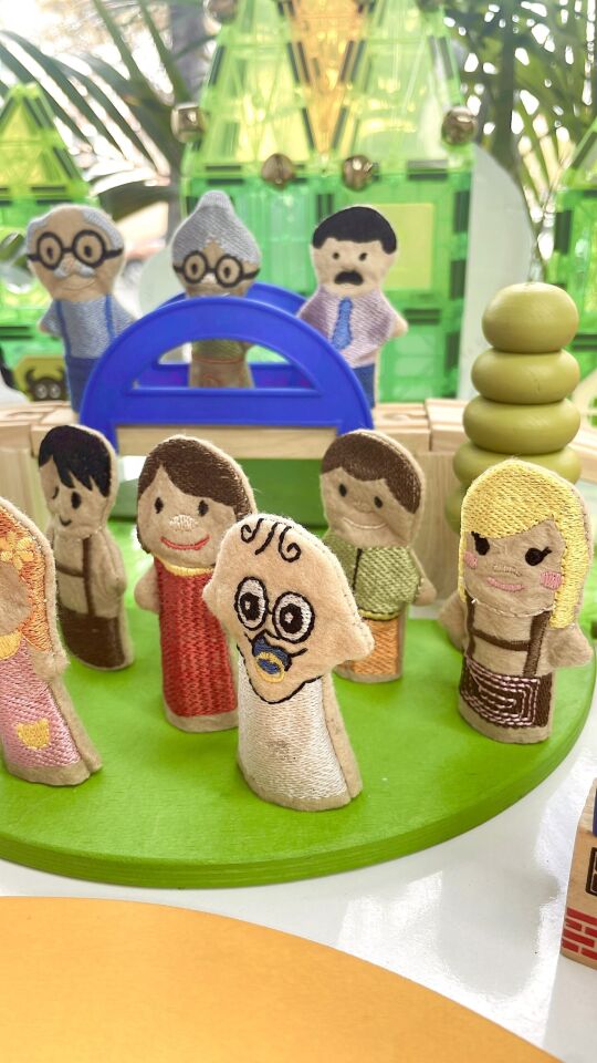 Parmak Kukla Aile 10 Lu Set