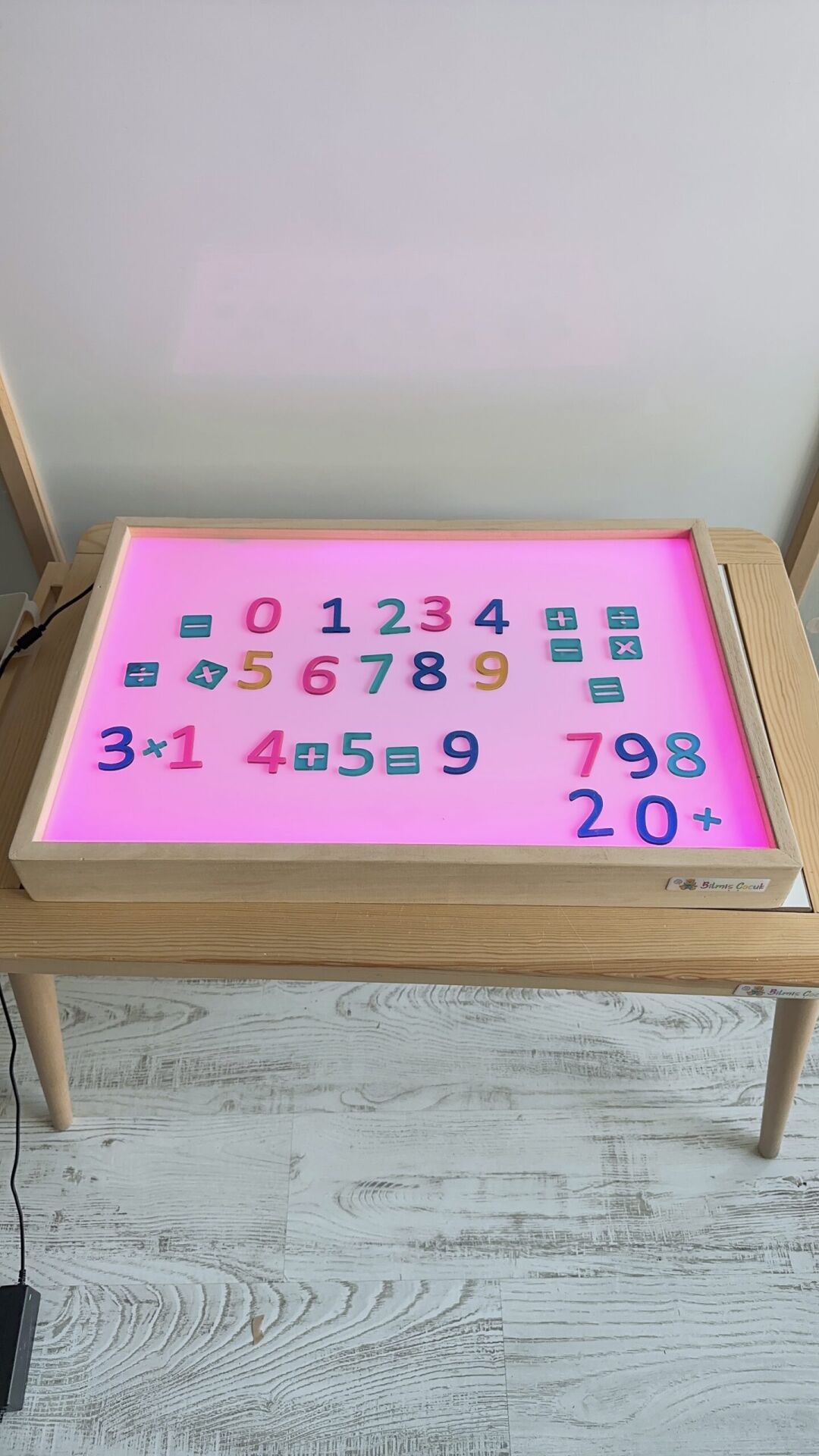 Işıklı Masa Oyunlar Pleksi Sayılar