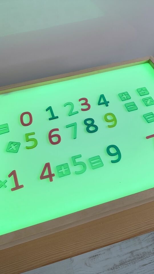 Işıklı Masa Oyunlar Pleksi Sayılar
