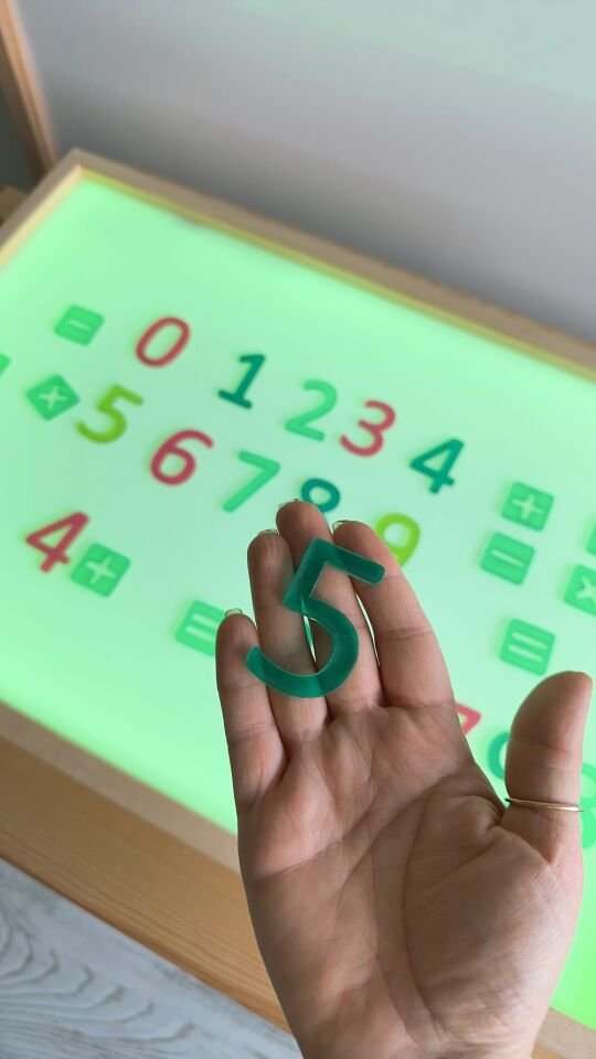 Işıklı Masa Oyunlar Pleksi Sayılar