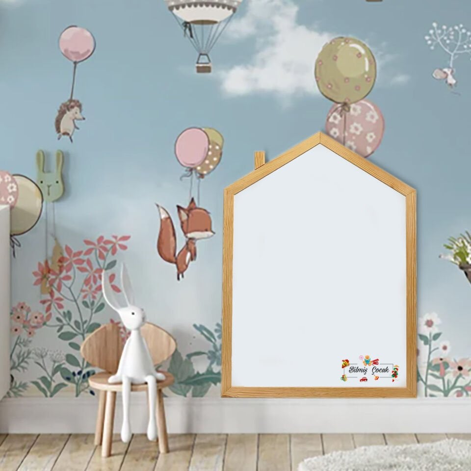 Montessori Ahşap Manyetik Ev Yazı Tahtası Large Boy ( 70 x 97 cm )