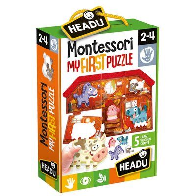 Headu Ahşap Oyuncak Montessori Puzzle İlk Çiftlik Bulmacam