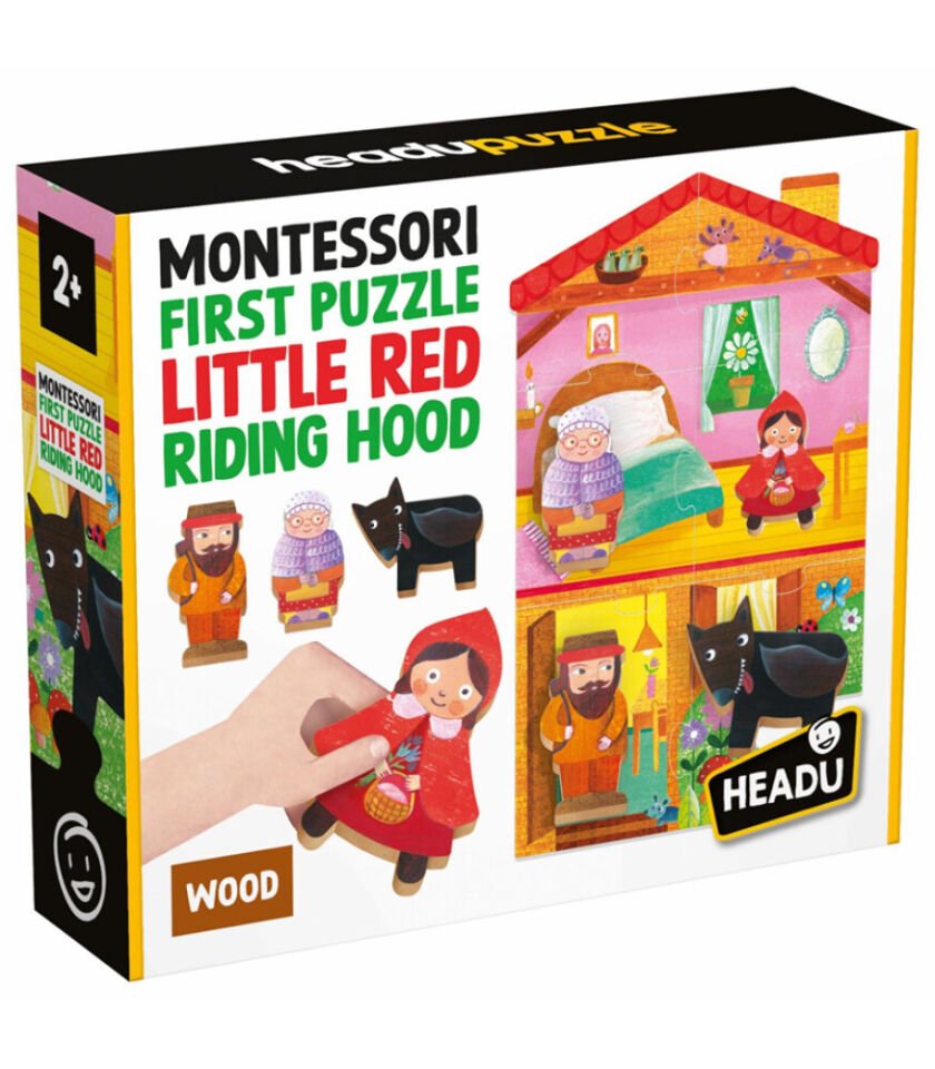 Headu Ahşap Montessorı Ahşap Kırmızı Başlıklı Kız