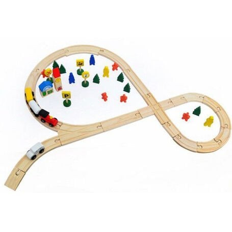 Ahşap Oyuncak Tren Yolu