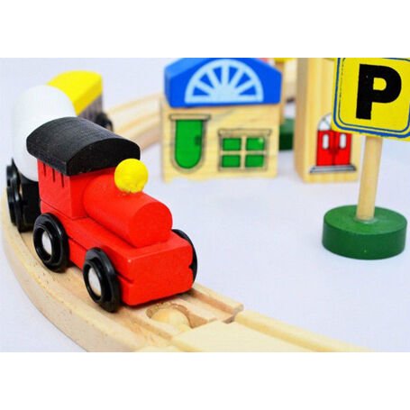 Ahşap Oyuncak Tren Yolu