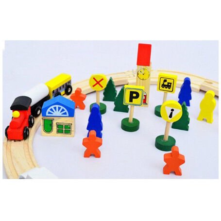 Ahşap Oyuncak Tren Yolu
