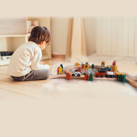 Ahşap Oyuncak Tren Yolu