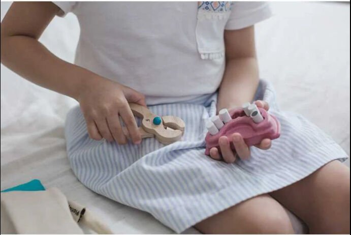 Waldorf Ahşap Oyuncak Doktor Dişçi Seti