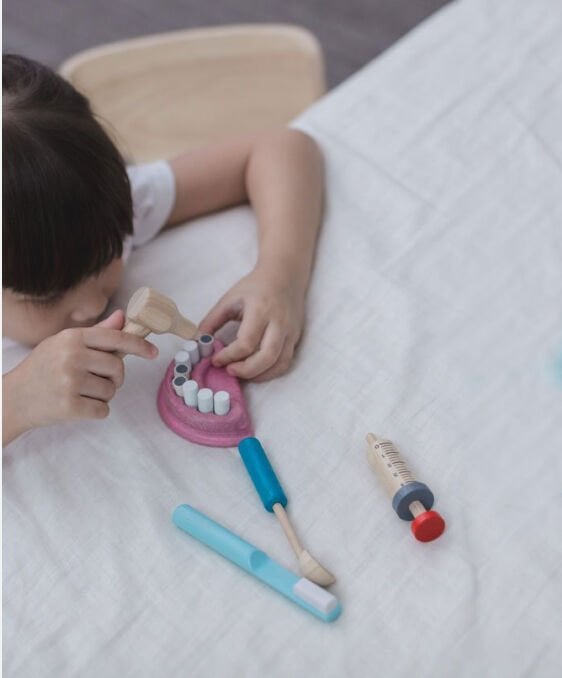 Waldorf Ahşap Oyuncak Doktor Dişçi Seti