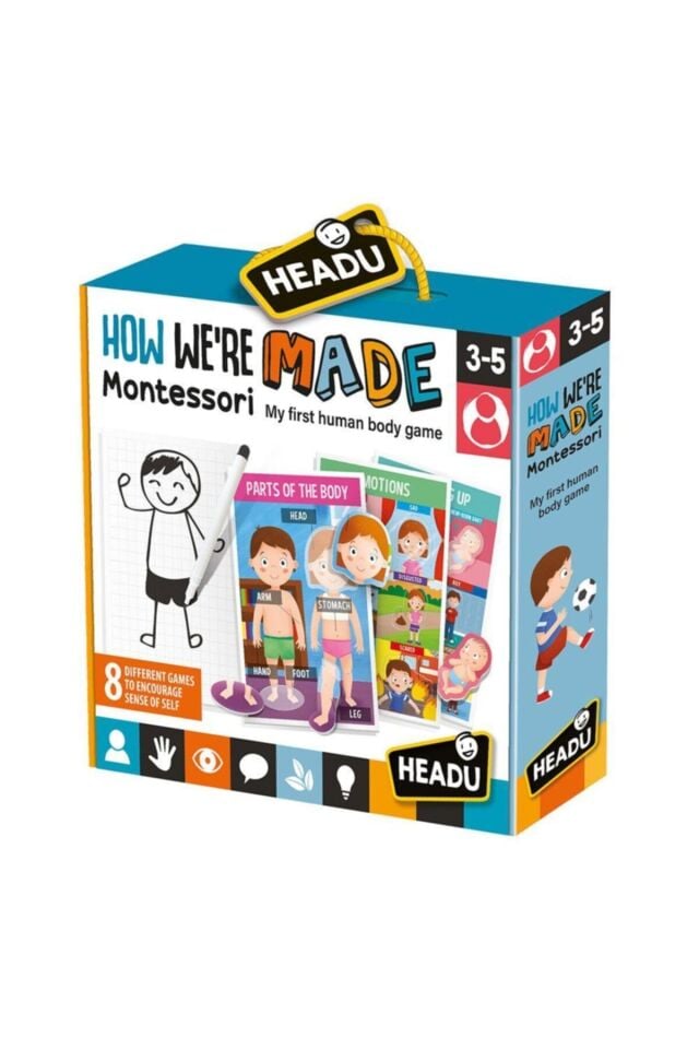 Headu Bizim Vücudumuz – İnsan Vücudu Puzzle (How We Are Made Montessori)