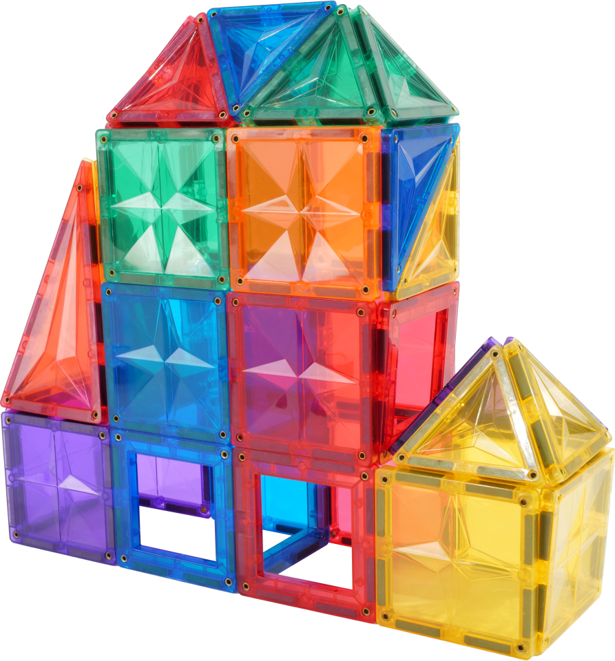 Magnetic Tiles 70 Parça Manyetik Yapı Blokları 1 arabalı Magnetic Tiles