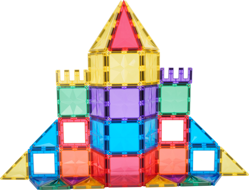 Magnetic Tiles 70 Parça Manyetik Yapı Blokları 1 arabalı Magnetic Tiles