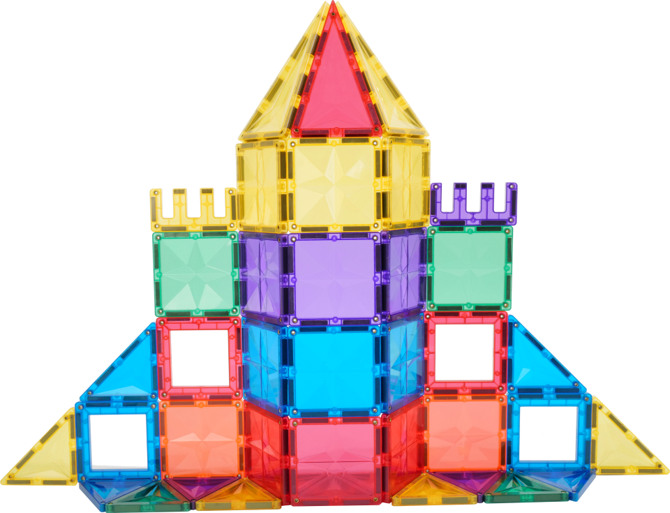 Magnetic Tiles 70 Parça Manyetik Yapı Blokları 1 arabalı Magnetic Tiles