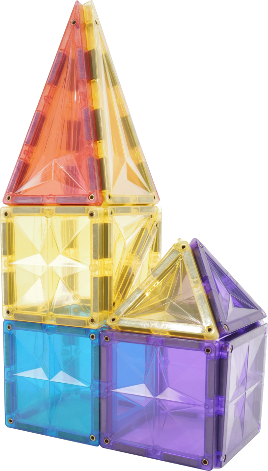 Magnetic Tiles 70 Parça Manyetik Yapı Blokları 1 arabalı Magnetic Tiles