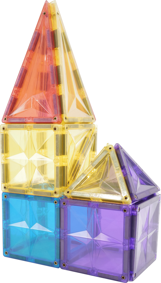 Magnetic Tiles 70 Parça Manyetik Yapı Blokları 1 arabalı Magnetic Tiles