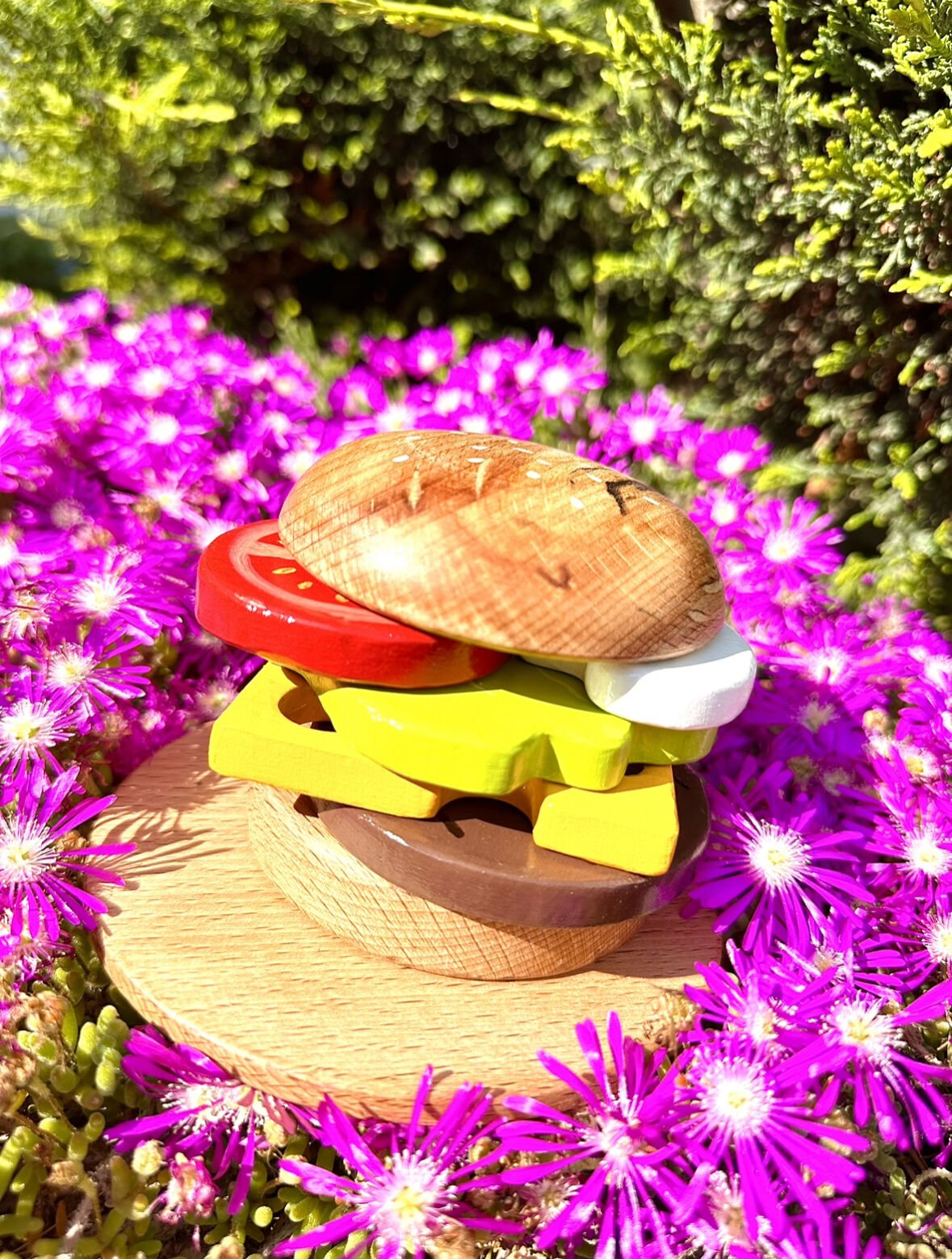 Waldorf Ahşap Oyuncak Hamburger Set