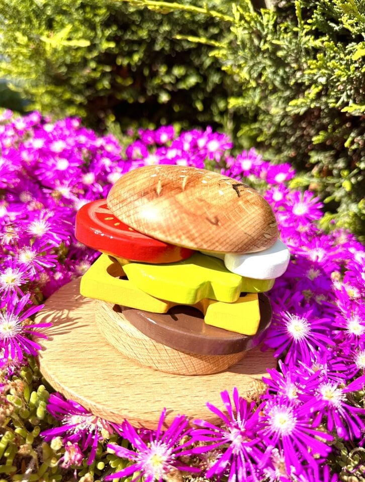 Waldorf Ahşap Oyuncak Hamburger Set