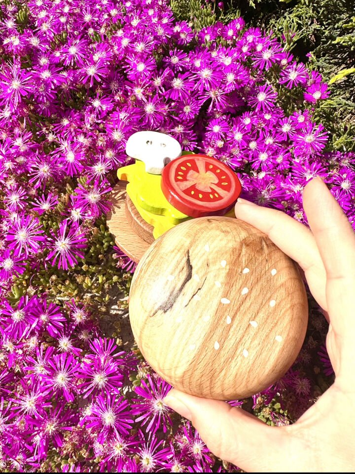 Waldorf Ahşap Oyuncak Hamburger Set