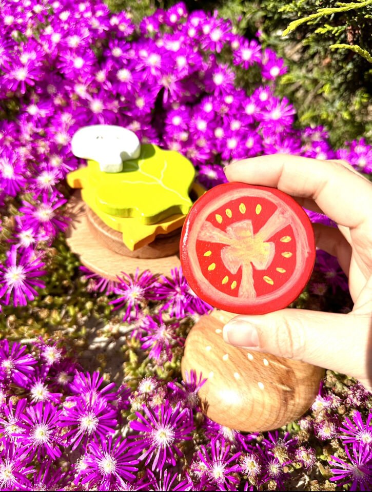 Waldorf Ahşap Oyuncak Hamburger Set