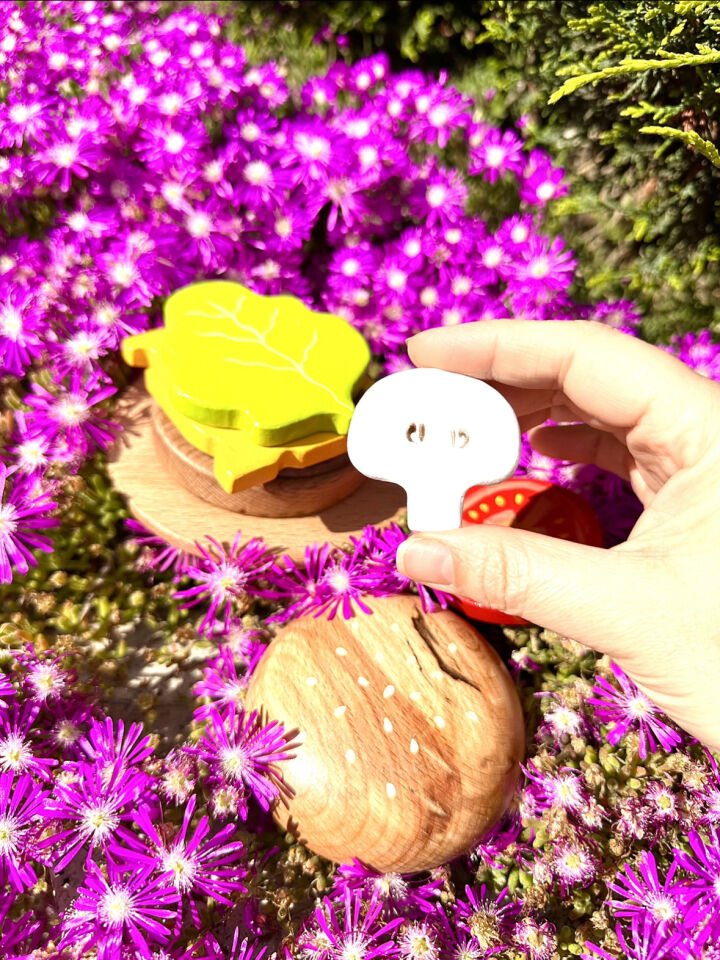 Waldorf Ahşap Oyuncak Hamburger Set