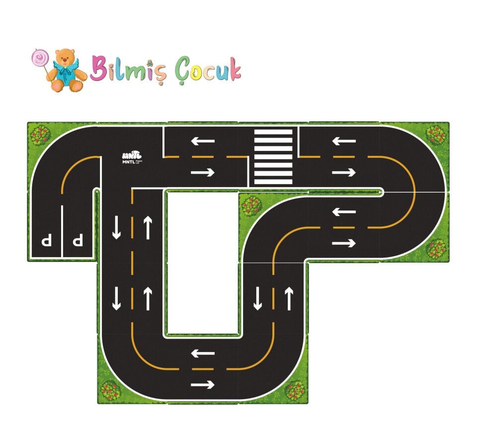 Manyetik Blok Pvc Üstler Trafik Teması 42 Parça