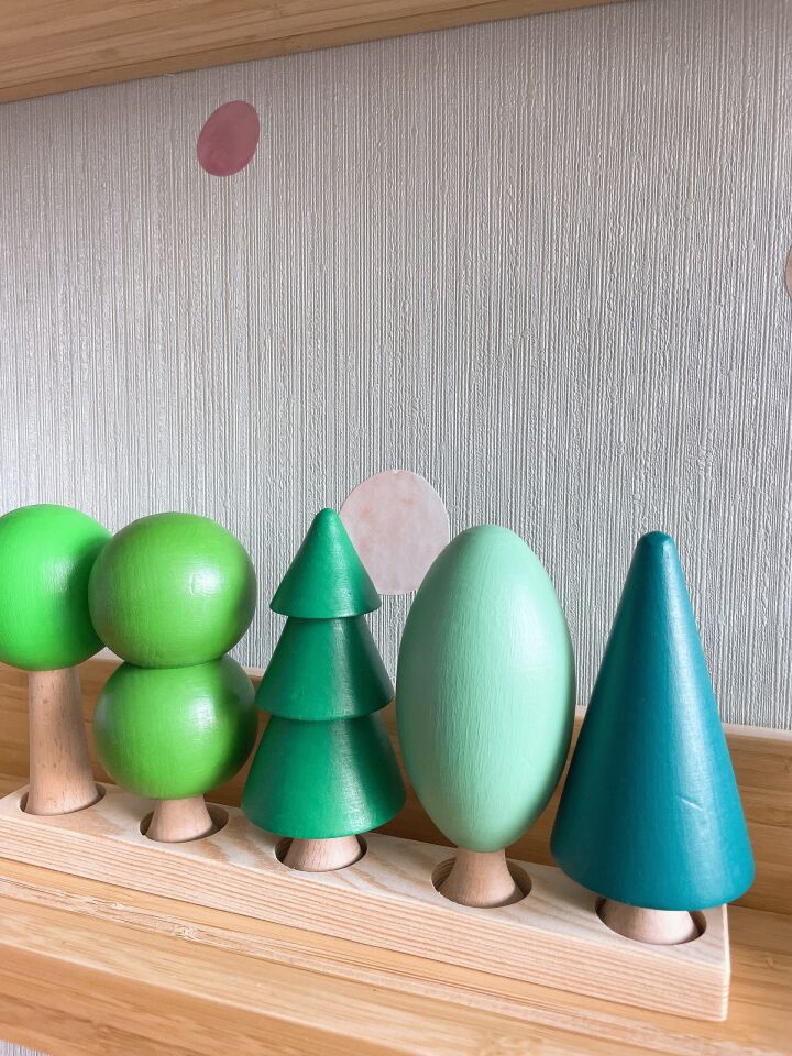 Waldorf Ahşap Oyuncak 5’li Ağaç Seti