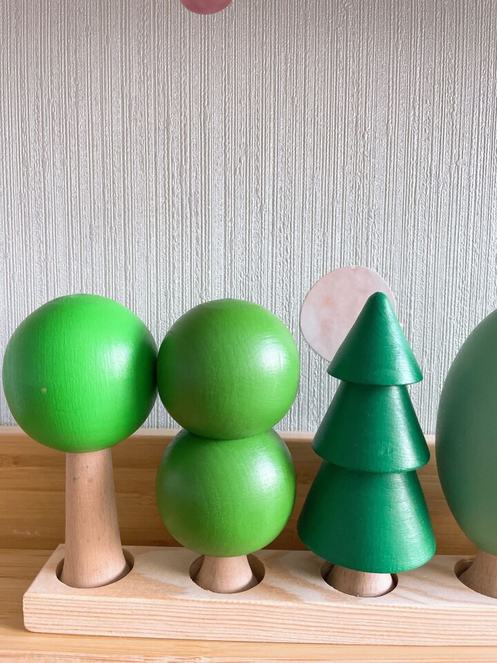 Waldorf Ahşap Oyuncak 5’li Ağaç Seti