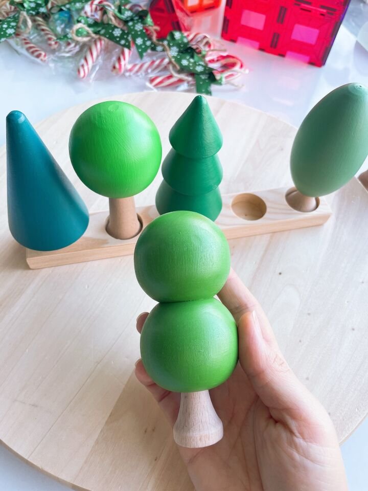 Waldorf Ahşap Oyuncak 5’li Ağaç Seti