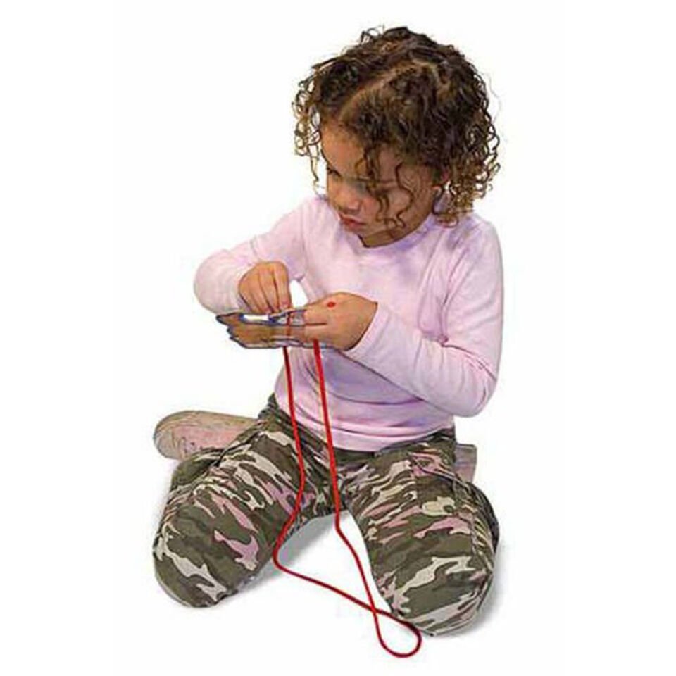 Ahşap Oyuncak İp Geçirme Safari Hayvanlar