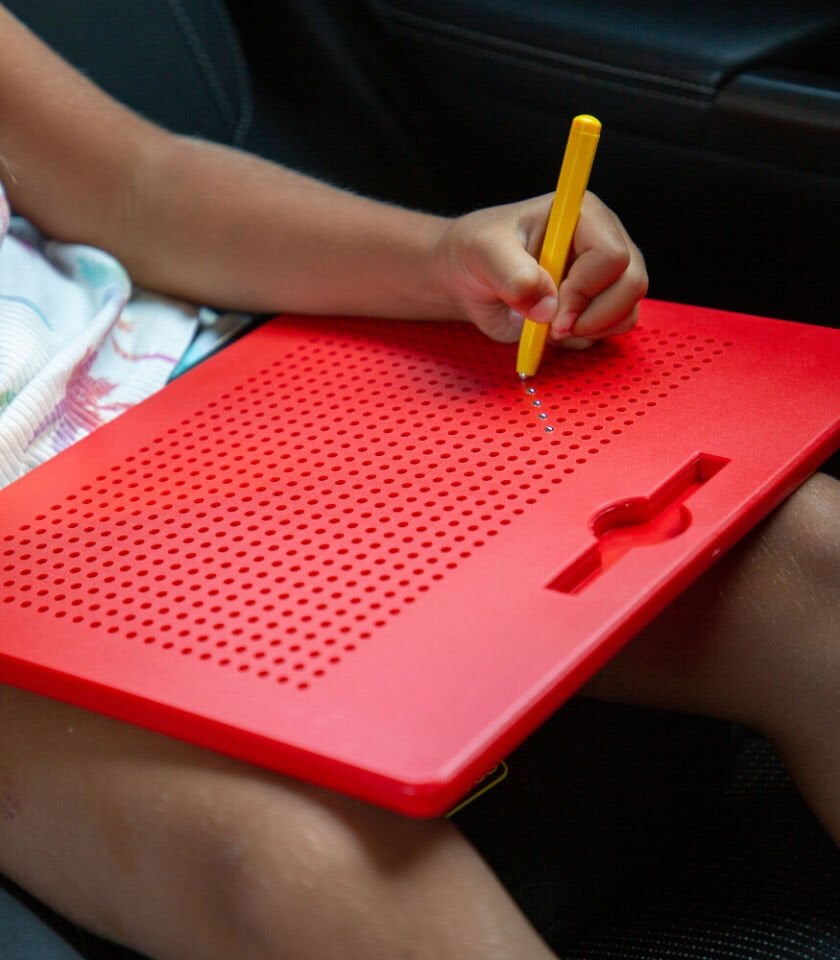 Eğitici Boncuk Mıknatıslı Oyuncak Tablet (Manyetik Çizim Pedi )