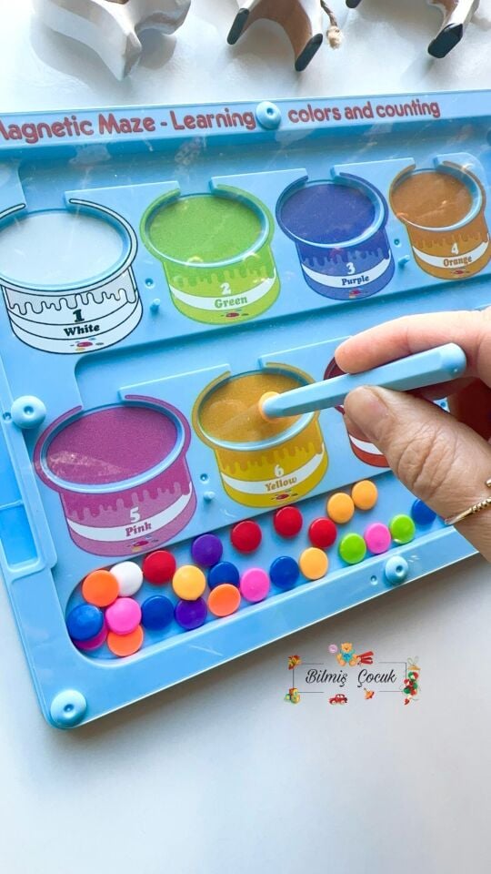 Mıknatıslı Steam Renkler ve Sayılar Eğitim Tahtası