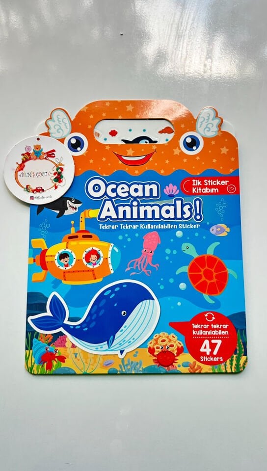 Tekrar Kullanılabilen İlk Sticker Kitabım – Deniz Hayvanları
