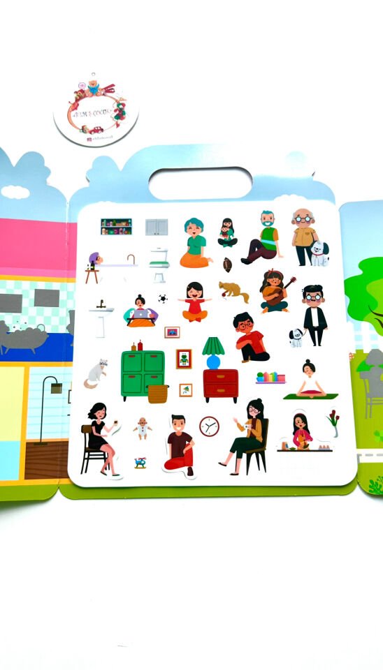 Tekrar Kullanılabilen İlk Sticker Kitabım – Evim
