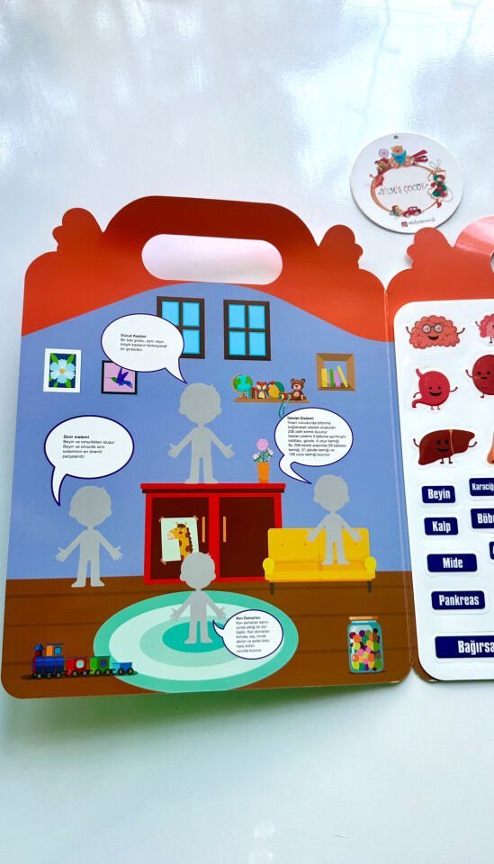 Tekrar Kullanılabilen İlk Sticker Kitabım – Vücudum