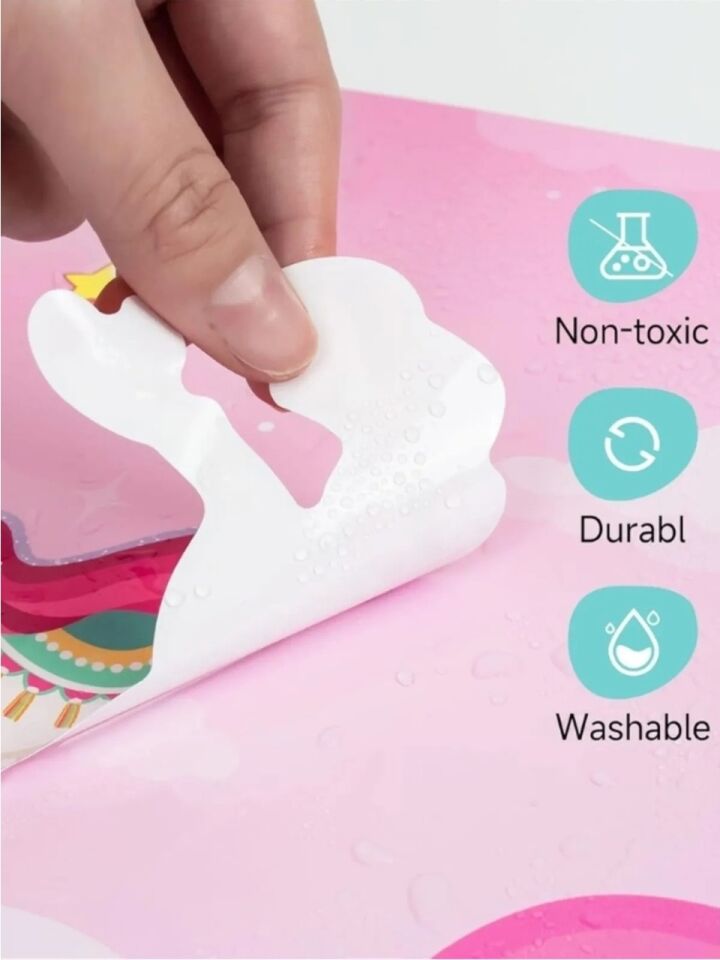 Tekrar Kullanılabilen Sticker Seti – Unicorns