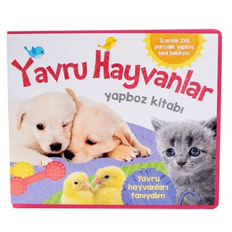 Sünger Puzzle Kitap Yavru Hayvanlar