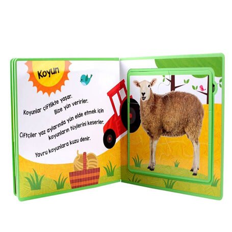 Sünger Puzzle Kitap ÇİFTLİK HAYVANLARI
