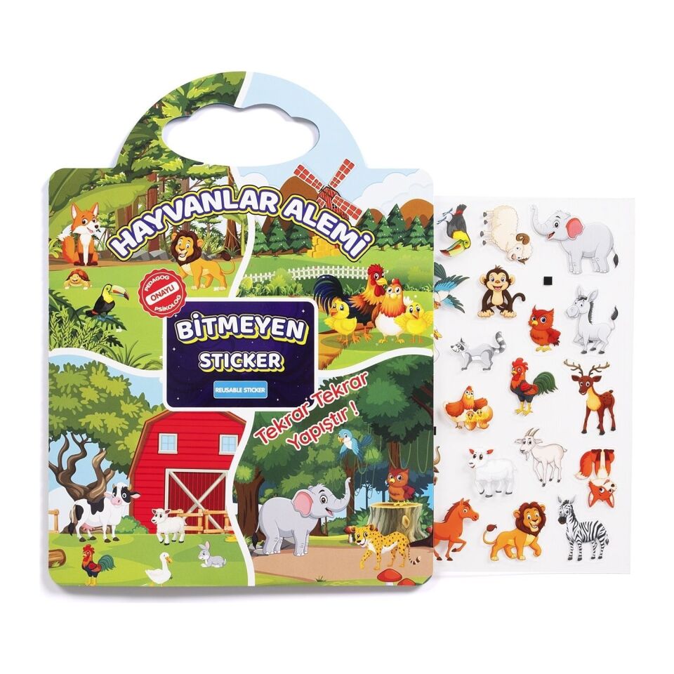 Bitmeyen Sticker Kitabım - Hayvanlar Alemi