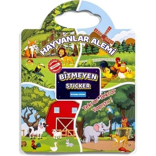 Bitmeyen Sticker Kitabım - Hayvanlar Alemi